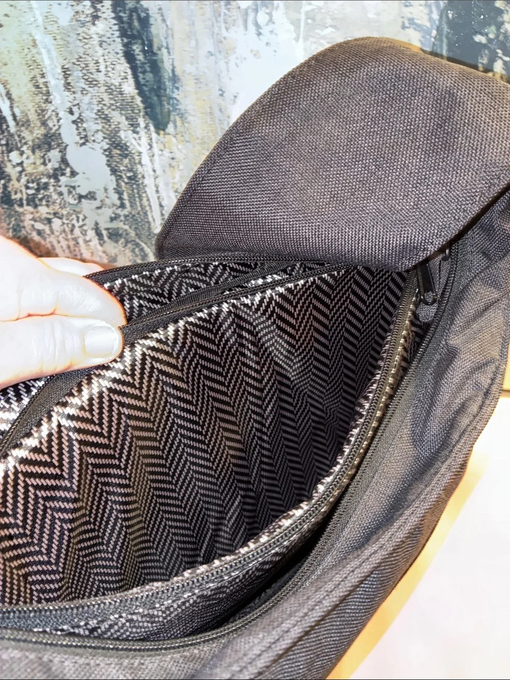 Genuine OGIO Charcoal Gray Messenger Crossbody Bag with Shoulder Strap